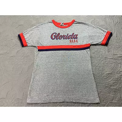 Buy Champion Shirt Vintage Glorieta College Womens Medium Ringer 70's USA Running • 33.07£
