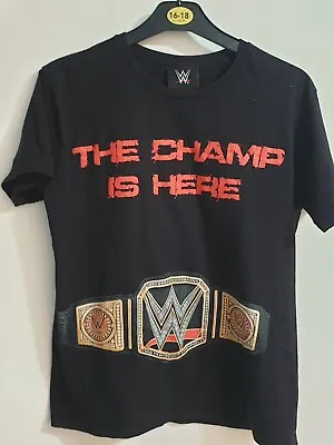 Buy Wwe The Champ Is Here T Shirt Kids 12-13 2020  • 5£