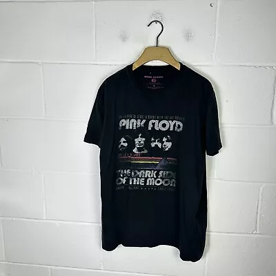 Buy Pink Floyd Shirt Mens Large Black Dark Side Of The Moon Rock Band Y2K 2016 • 6.97£