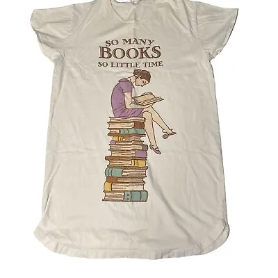 Buy Rel-e-vant Products Night Shirt One Size Fits Most So Many Books So Little Time • 13.45£
