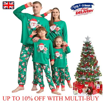 Buy 2024 Christmas Pyjamas Family Matching Pajamas Adult Kids Xmas Nightwear Pjs Set • 6.54£