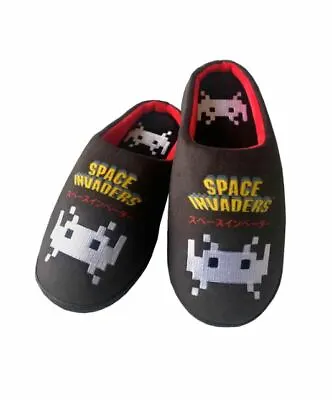 Buy Official Space Invaders Retro Plush Mule Slippers 8-10 Bnwt • 12.95£