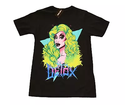 Buy Drag Queen Merch Detox Graphic Print Black T-Shirt Unisex Medium NWT • 24.99£