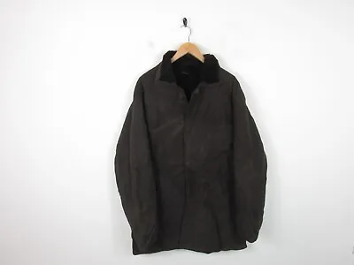 Buy Vintage Mens Real SHEEPSKIN Dark Brown SHEARLING COAT Winter Jacket 42  Chest • 23.09£