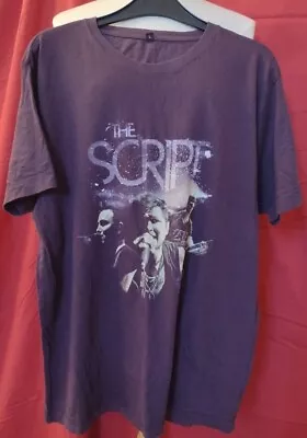 Buy Mens The Script Music Band Merch World Tour 2015 Purple Cotton T Shirt Size L • 18£