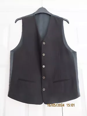 Buy Men's Black Waist Jacket For The Hospitality/Catering Industry 38” • 2.50£