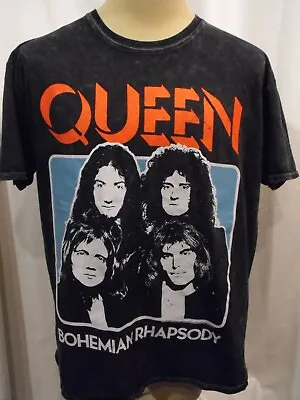 Buy Queen Bohemian Rhapsody Mottled Black T Shirt - Men's Large - 2010 NICE • 11.29£