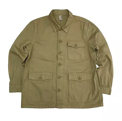 Buy M C OVERALLS Men's Cotton Twill Chore Jacket Utilty Overshirt MEDIUM Beige • 69.99£