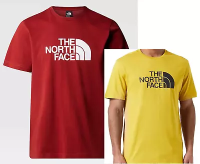 Buy The North Face Original Crew Neck T Shirts Red & Yellow S-XL • 11.99£