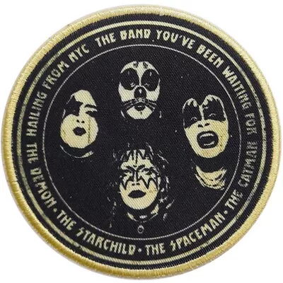 Buy KISS: HAILING FROM NYC Standard Patch: 4 Heads Faces Official Merch Fan Gift • 4.45£