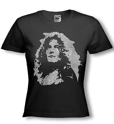 Buy Shine Bright With Robert Plant Silver Glitter Rock Royalty - Ladies XL T-shirt • 9.99£