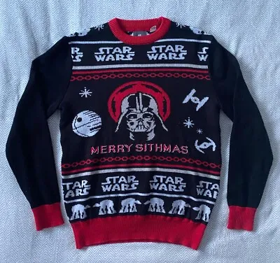 Buy Darth Vader Merry Sithmas Christmas Jumper Star Wars Xmas H&M • 8£