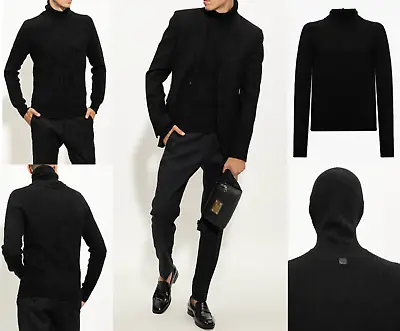 Buy Salvatore Ferragamo Turtleneck Sweater Hooded Jumper Sweatshirt Pullover M • 687.55£