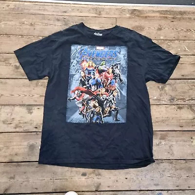 Buy Marvel Avengers Black Graphic Tshirt Size L • 10£