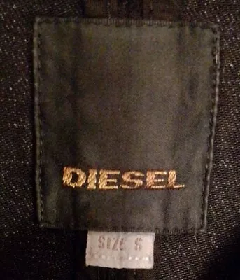 Buy Diesel Distressed, Stretch, Biker Style Jacket With Diagonal Zip Closure • 25£