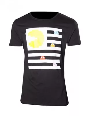 Buy Pac-man And Ghosts Men's T-shirt - Black - Small - BRAND NEW - OPEN PACKAGING • 8.99£