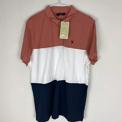Buy Very Man Colour Block Multi Colour Polo Shirt MEDIUM (QAGLR) 42” Chest • 5£