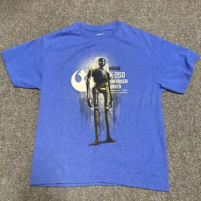 Buy Star Wars Rogue K-2SO Enforcer Droid Graphic Blue R2D2 T-Shirt Boys XL • 9.44£