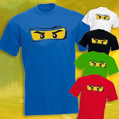 Buy Ninjago Face Tshirt Adults Unisex Ninja Tee Bricks SIZES SMALL -5XL • 11£