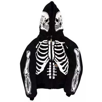Buy Unisex Halloween 3D Skeleton Clown Print Hoodies Sweatshirt Coat Pullover Jumper • 24.99£
