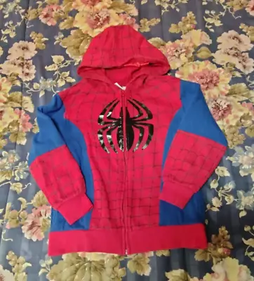Buy Marvel Spider-Man Kids Size 7 Full Zip Up Hoodie Sweatshirt • 7.87£