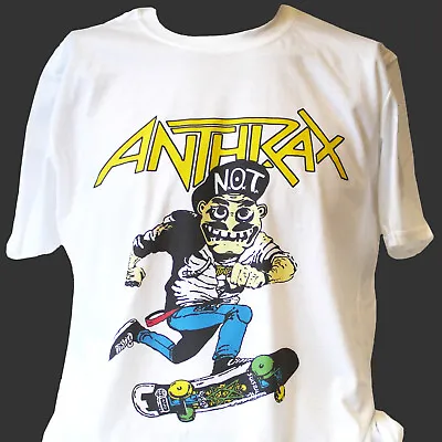 Buy ANTHRAX HARDCORE PUNK ROCK METAL T-SHIRT Unisex White S-3XL • 13.99£