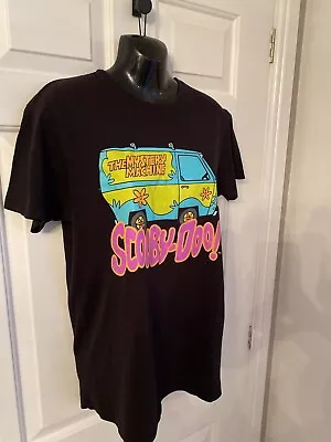 Buy Scooby Doo Mystery Machine Black T-shirt Size Medium • 1.99£