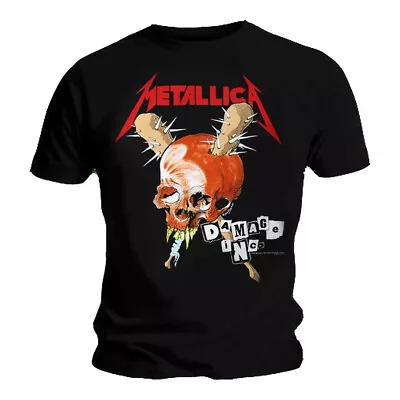 Buy Official Metallica T Shirt Damage Inc Tour Black Classic Rock Metal Band Mens • 15.48£