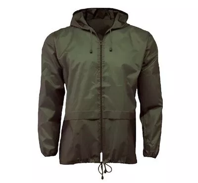 Buy Unisex Adults Rain Jacket Water Resistant Packaway Cagoules Plus Siz Hooded Coat • 14.95£