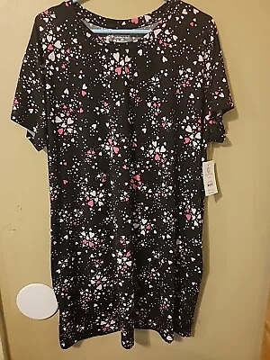 Buy Joyspun Night Sleep Shirt Gown Soft Side Pocket Knee Length  Sz L/xl Nwt   • 9.65£