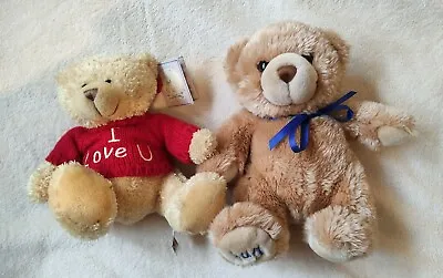 Buy Plush Soft Keel Toys 2 Teddy Bears With I Love You Hug Me T Shirt  • 8£