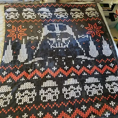 Buy Star Wars Ugly Christmas Sweater Throw Soft Blanket Tagless • 24.57£