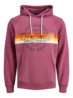 Buy Mens Hoodie Jack & Jones Pullover Hooded Warm Hoody Sweatshirt Winter Top Casual • 14.99£