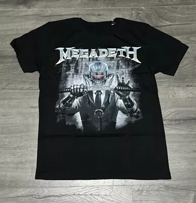 Buy Megadeth Rust In Peace Print Heavy Metal Band T-Shirt New Official Size M New • 13.99£