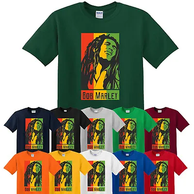 Buy Bob Marley Inspired Reggae Superstar Fan Tee Shirt Jamaican Flag T-Shirt • 19.99£