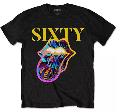 Buy The Rolling Stones Sixty Cyberdelic Tongue Official Tee T-Shirt Mens • 17.13£