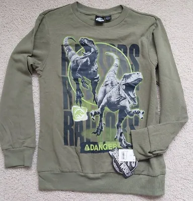 Buy Jurassic World Crewneck Fleece Sweatshirt SIZE L NWT • 7.30£
