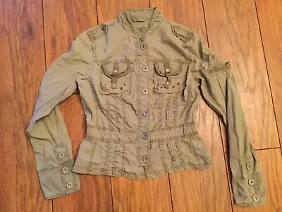 Buy BNWOT Size 6 Mexx Khakie Military Style Jacket - Gothic - Retro • 22£