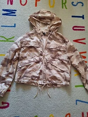 Buy Ladies Beige Size Small Rain Jacket Shower H&m Camouflage • 5£