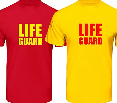 Buy Mens Lifeguard T Shirt Lifeguards Or Stag Do T-Shirt Fancy Dress Party Baywatch • 9.99£