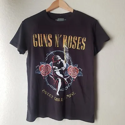 Buy Guns N' Roses T-Shirt Small Black Sweet-Child-O-Mine Tour Merch Graphic Tee 70s • 21.79£