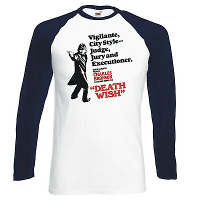 Buy Inspired By Death Wish  Judge, Jury And Executioner  Longsleeve Baseball T-shirt • 16.99£