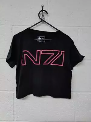 Buy Official Mass Effect Andromeda N7 Neon Logo Crop Top, Small Shirt • 6.99£