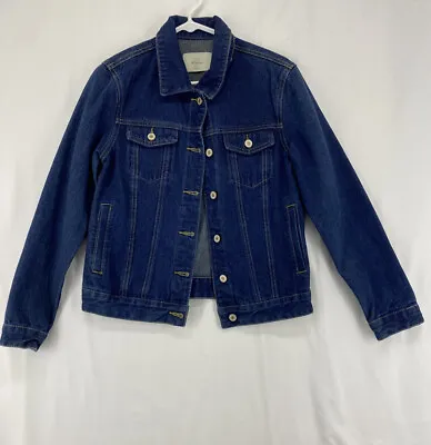 Buy KanCan Denim Jean Jacket Dark Wash Button Up Womens Size Small • 14.24£