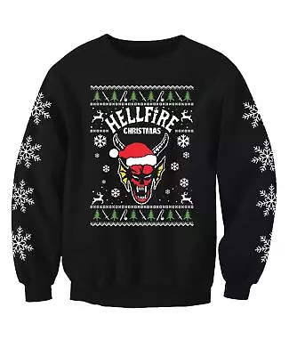 Buy Hellfire Christmas Things Club Adults Christmas Jumper Printed Sweatshirt • 24.99£