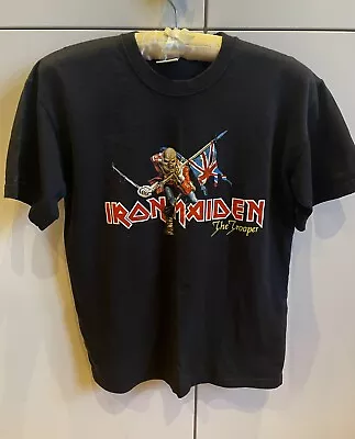 Buy BNWOT Iron Maiden The Trooper Black Short Sleeve T-Shirt Eddie Size S/UK10-12 • 11.75£