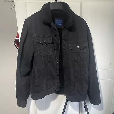 Buy Zara Man Black Denim Jacket Large • 0.99£