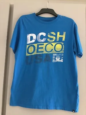 Buy DCSHOECOUSA DC Graphic T-Shirt Men's SHOE CO USA Blue LOGO Medium 100% Cotton  • 21.99£
