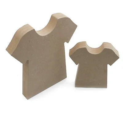 Buy Freestanding Football T-shirt Shape 18mm MDF Wooden Craft Blank Wood Diy Kit Boy • 3.45£