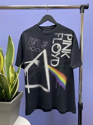 Buy Pink Floyd The Dark Side OF The Moon Album Promo T Shirt Size L Black Band Tee • 57.73£